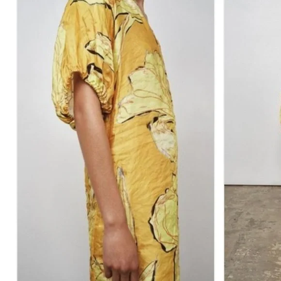 ZARA ZW COLLECTION
PALM PRINT DRESS WITH
POCKETS - Picture 3 of 10